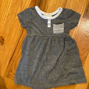 Miki Miette 12 month / 1 year jersey style 2 button short sleeve dress